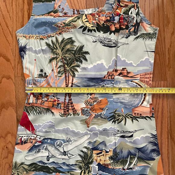 Reyn Spooner Hawaiian Print Mini Dress Womens Small Multicolor Tropical Sundress - Picture 6 of 9